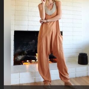 Free People FP Movement Hot Shot Onesie in Toasted Coconut